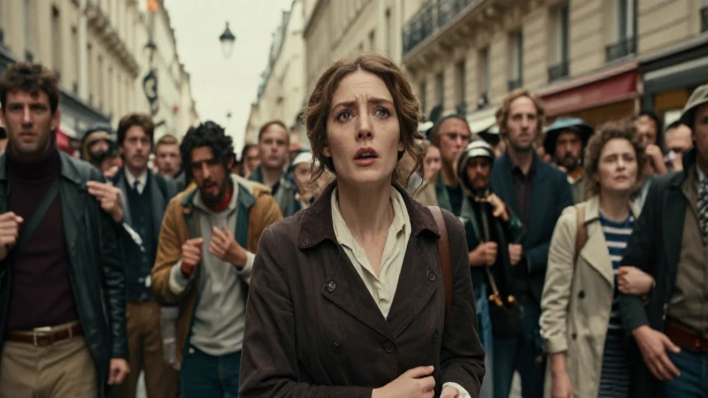Mujer desesperada en París, siglo XVIII