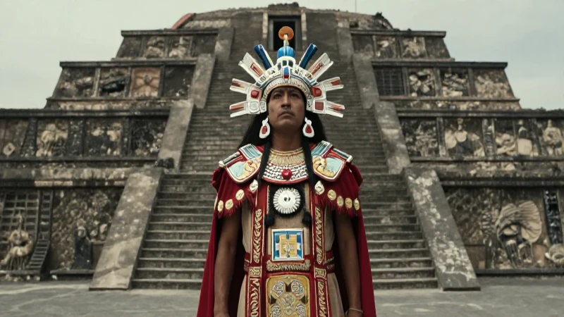 Motecuhzoma, soberano mexica, en Tenochtitlan