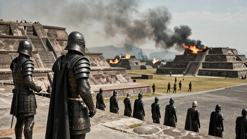 Cuauhtémoc en Tenochtitlan, fuego y defensa