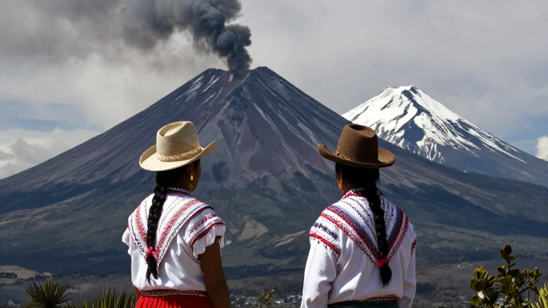 <strong>Leyenda de los Volcanes: Popocatépetl e Iztaccíhuatl</strong> 2 Mexicas observando Popocatépetl e Iztaccíhuatl majestuosos