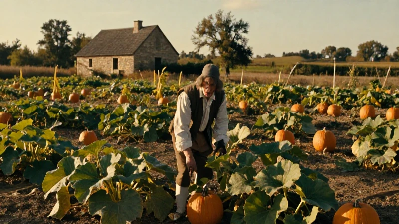 Cómo se pueden aprovechar creativamente las hojas de calabaza 5 Agricultor histórico cuida su huerto de calabazas