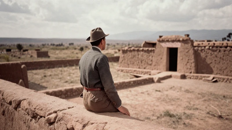 El hombre de Tepexpan: Mito o realidad detrás de su historia 10 Manuel Gamio observa Tepexpan en los campos