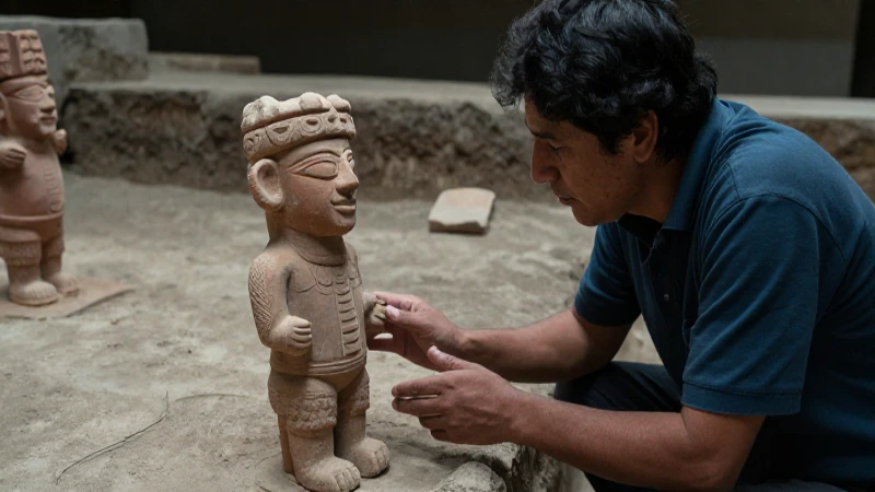 El hombre de Tepexpan: Mito o realidad detrás de su historia 13 Antropólogo examina figura antigua en excavación