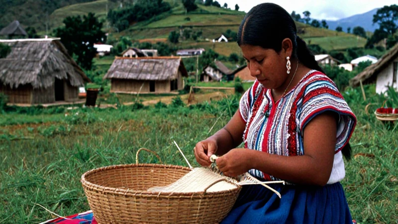 Cuáles son la cultura, tradiciones y lengua del pueblo Huave 3 Tejedor tradicional en paisaje natural de Michoacán