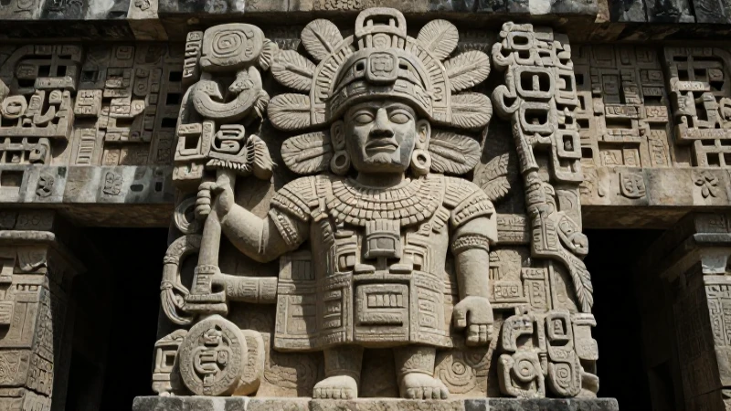 Huitzilopochtli: La escultura emblemática del Templo Mayor 9 Escultura azteca de Huitzilopochtli en el Templo Mayor