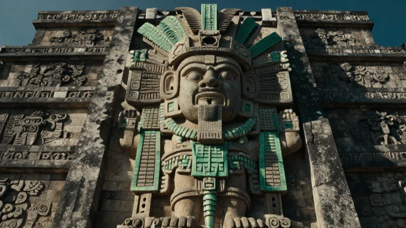 Huitzilopochtli: La escultura emblemática del Templo Mayor 5 Escultura azteca de Huitzilopochtli en el Templo Mayor