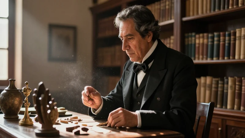 Eusebio examina artefactos indígenas en México