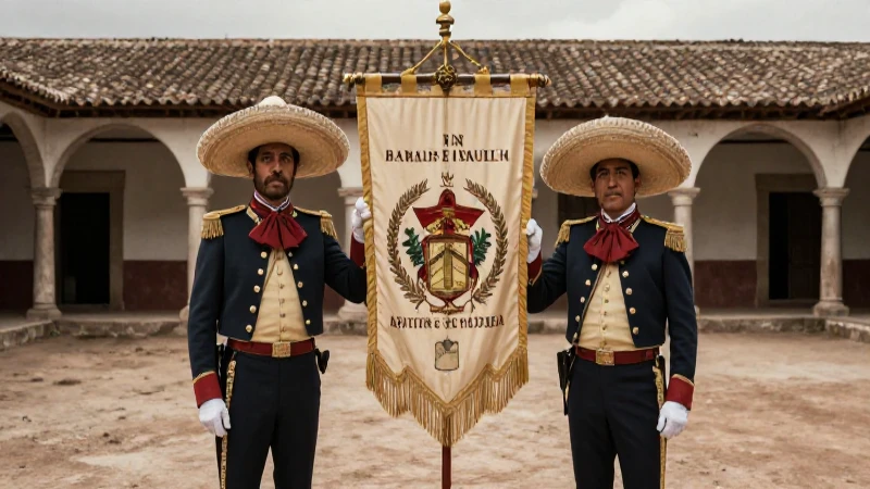 Soldados Trigarante sostienen el Plan de Iguala