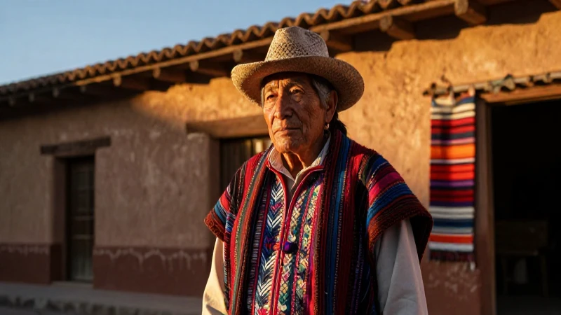 Idioma otomí: Cultura e historia de los otomíes en México 26 Anciano otomí en traje tradicional en los altiplanos de México