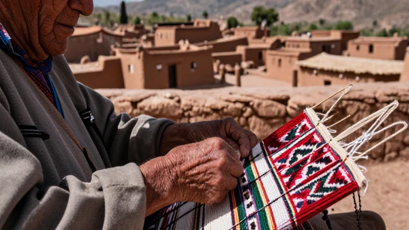 Idioma otomí: Cultura e historia de los otomíes en México 30 Dignificado anciano Otomí tejiendo su arte