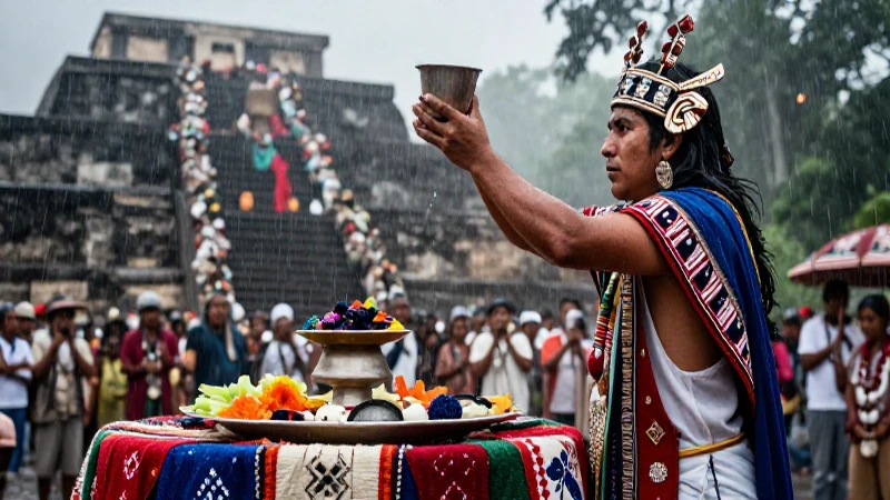 Tláloc, dios de la lluvia, se adora con rituales