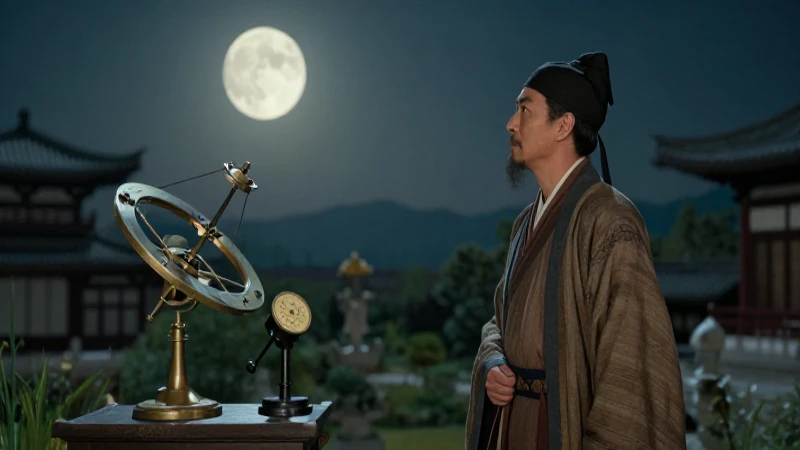 Qué significa y cuáles son los orígenes de la leyenda del Conejo en la Luna 19 Sabio observa luna sobre paisaje asiático tradicional