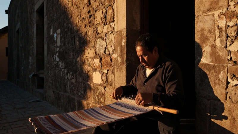 Conoces la historia y cultura del Pueblo Mágico Ixcateopan 15 Tejidos artesanales contra arquitectura colonial al atardecer