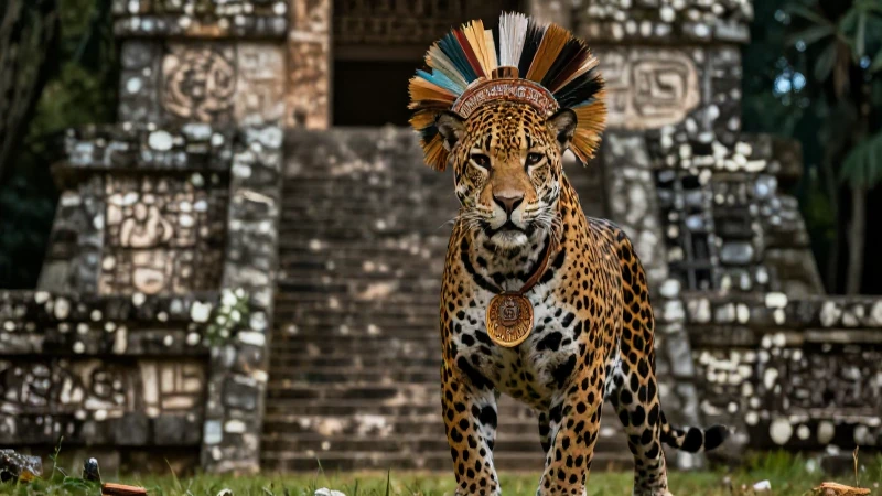 El jaguar simboliza poder y nobleza en culturas prehispánicas