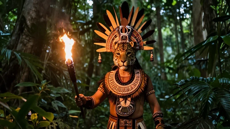 Jaguar en rituales y ceremonias prehispánicas