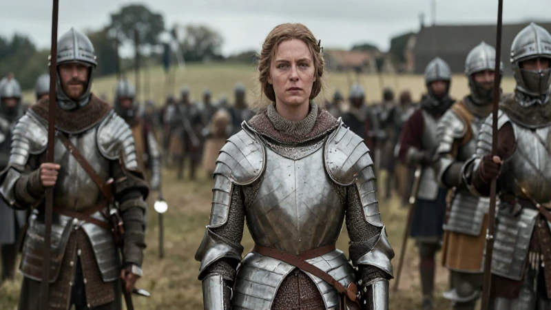 La Doncella de Orléans en batalla