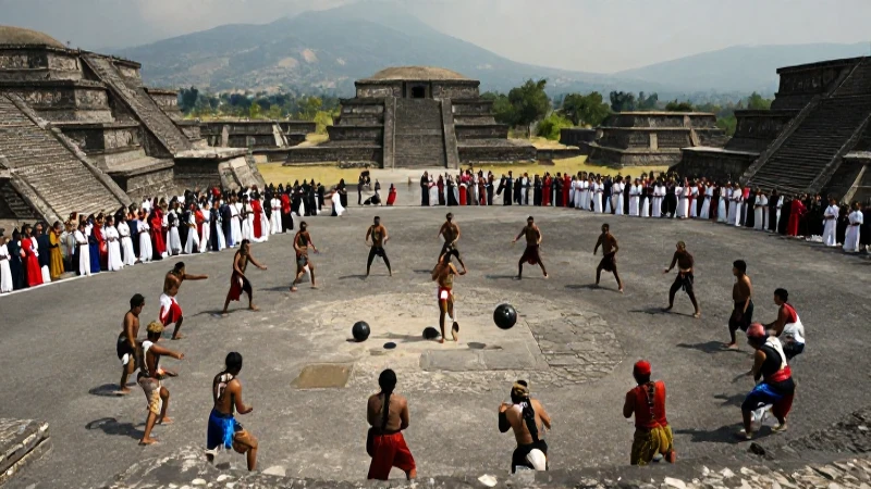 Juego de pelota mesoamericano en Teotihuacán