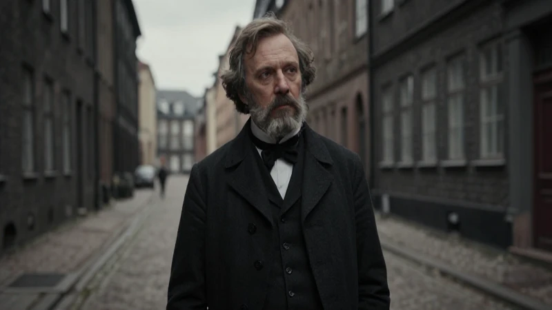 Kierkegaard, pensativo en Copenhague del siglo XIX