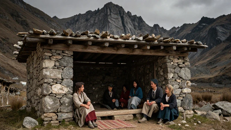La Casa del Mendrugo: Un Refugio de Historia y Tradición 9 Refugio rústico y gente descansando en la montaña