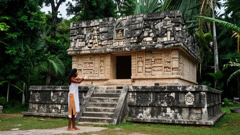 Quiénes fueron los Olmecas y cuáles fueron sus aportaciones 56 Sacerdote olmeca en ritual frente a altar de basalto