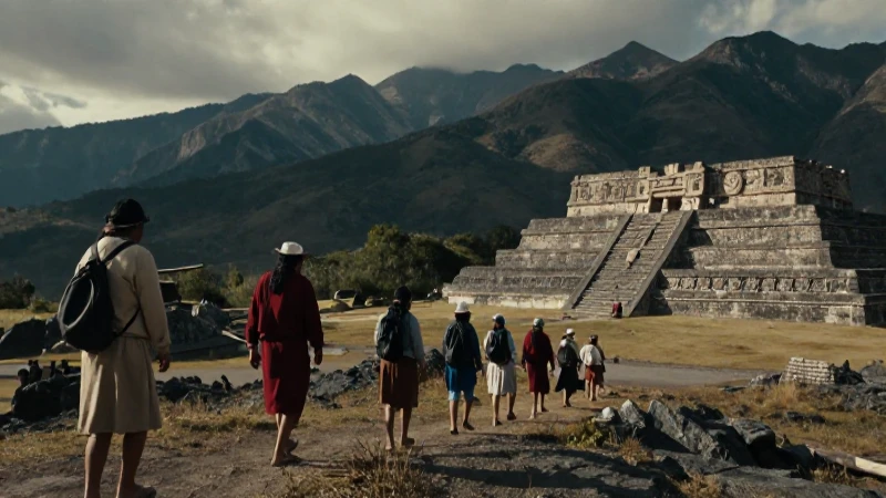 Qué es La Coyotera y su Tzompantli en Cañada de Cuicatlán 213 Indígenas ancestrales caminan cerca de antiguas ruinas