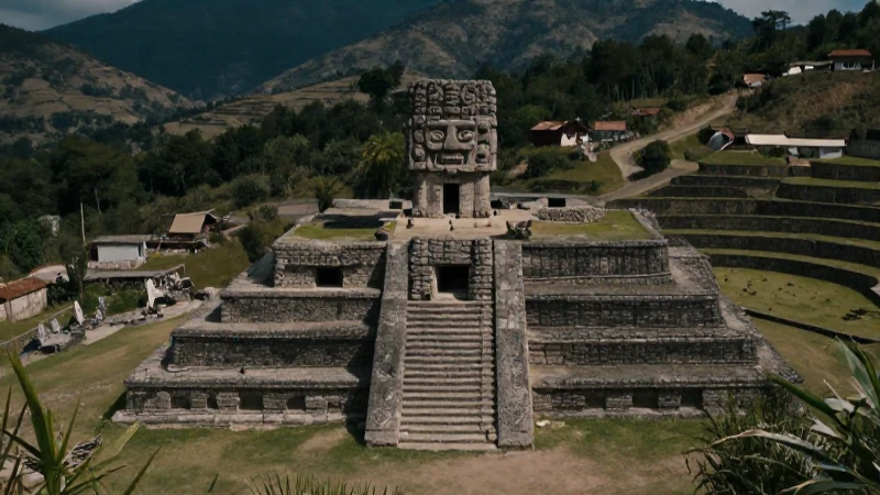Qué es La Coyotera y su Tzompantli en Cañada de Cuicatlán 214 Cuicatlán: ruinas y terrazas indígenas