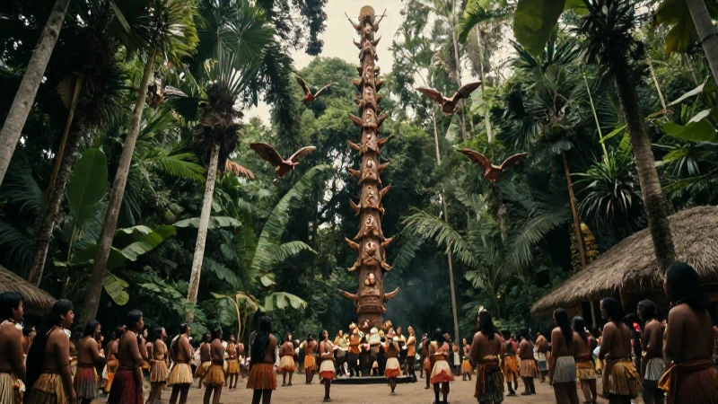 Qué es la danza de los voladores y su tradición milenaria 24 Ritual voladores en la selva antigua