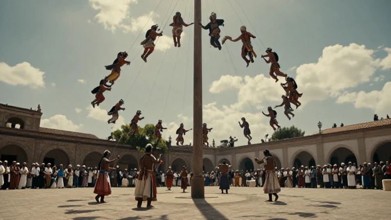 Qué es la danza de los voladores y su tradición milenaria 19 Voladores dan ritual ancestral
