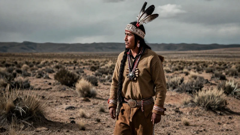 Guerrero Chichimeca en el desierto de México