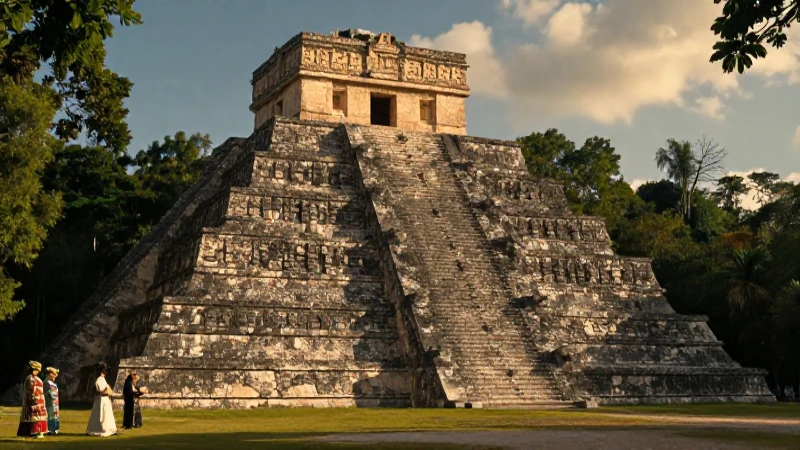 Labná: joya maya yucateca en atardecer