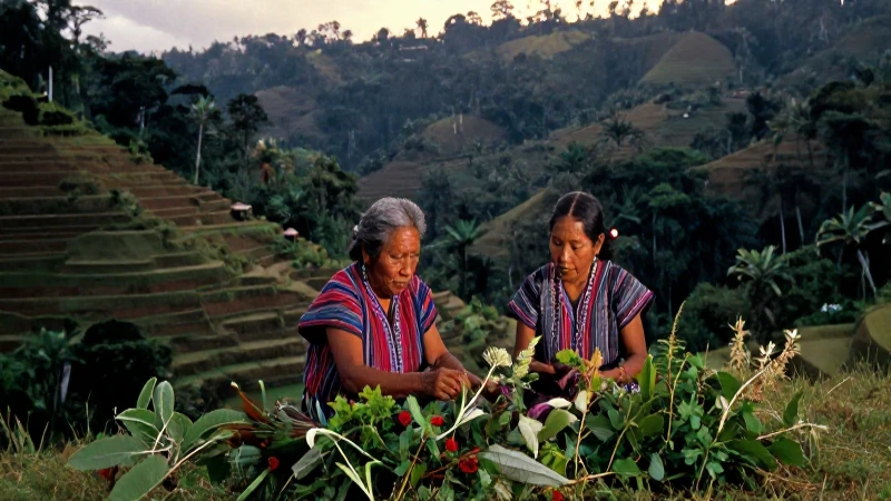 Conoces 20 palabras en Chontal de Oaxaca que debes descubrir 36 Anciano chontal recolectando plantas medicinales nativas