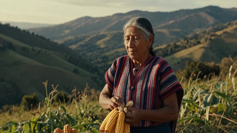 Conoces 20 palabras en Chontal de Oaxaca que debes descubrir 42 Anciana Chontal cosechando maíz con vestimenta tradicional