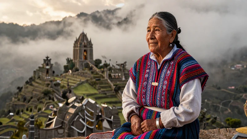 Anciana Cora en los Andes mexicanos