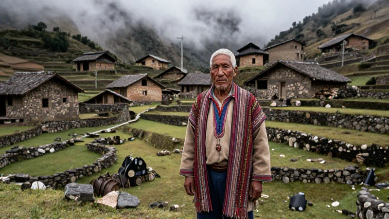 Anciano en un pueblo ancestral de la Sierra Madre