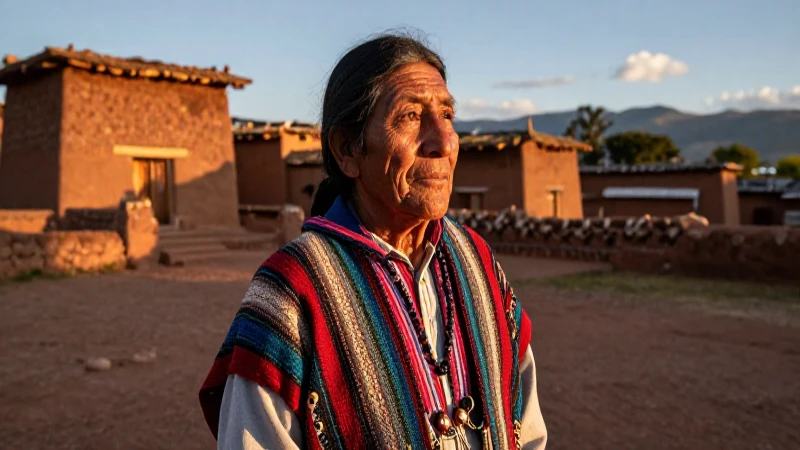 Retrato indígena Ixcateco al atardecer