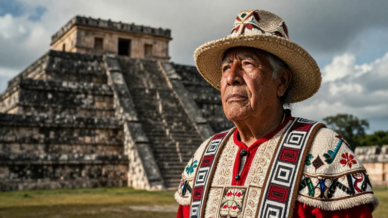 Ubicación, Historia y Cultura de los Totonacas en México 6 Retrato de anciano totonaco en El Tajín