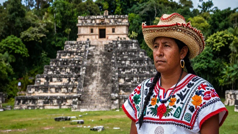 Ubicación, Historia y Cultura de los Totonacas en México 7 Retrato Totonaca en pirámide selvática