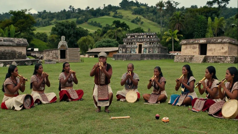 Cómo se preserva la riqueza cultural del idioma totonaco 44 Ritual Totonaca en antiguo paisaje mesoamericano