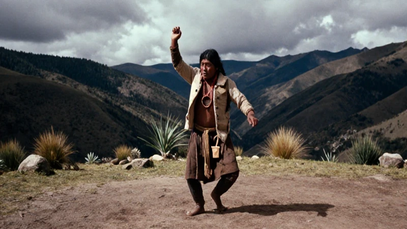 Bailar Tarahumara bajo el sol en la sierra