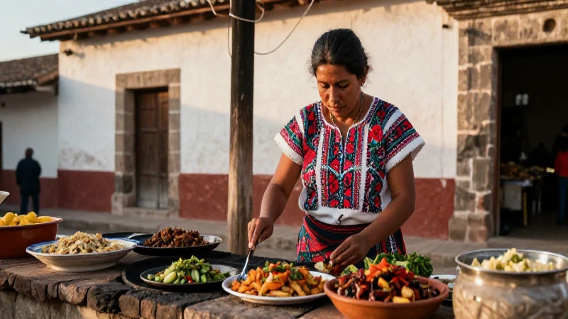 León Mexicano: La Ciudad de la Piel y su Riqueza Cultural 35 Vendedora cocina tradicional en México