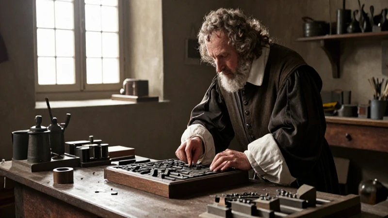 Gutenberg inventó la imprenta de tipos móviles
