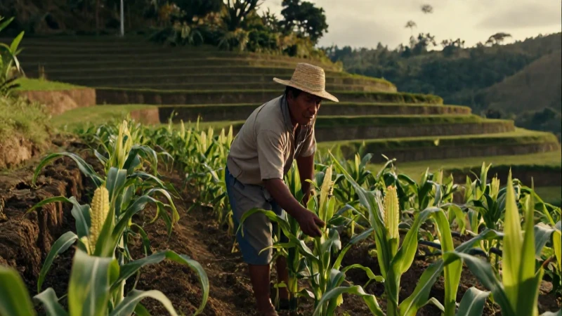 Cuál es la historia y evolución del maíz a través del tiempo 5 Agricultor indígena cultiva maíz en Mesoamérica