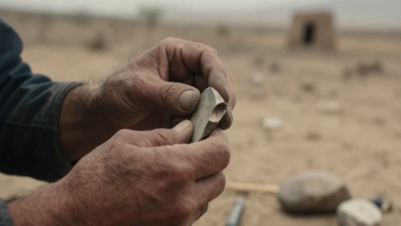 Lítica: Significado y Su Importancia en la Prehistoria 33 Manos antiguas tallan una herramienta de piedra