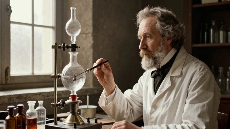 Louis Pasteur: Aportes y contribuciones a la microbiología 4 Pasteur en su laboratorio del siglo XIX