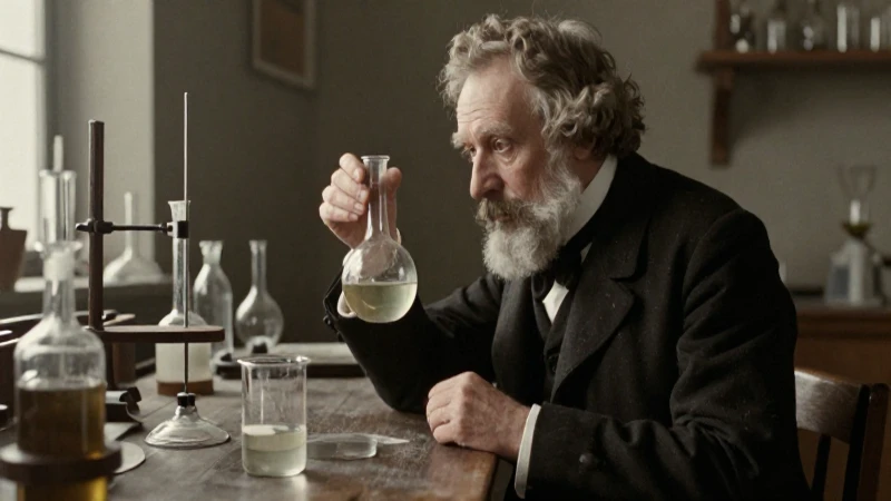 Louis Pasteur: Aportes y contribuciones a la microbiología 6 Pasteur observa ciencia en su laboratorio histórico
