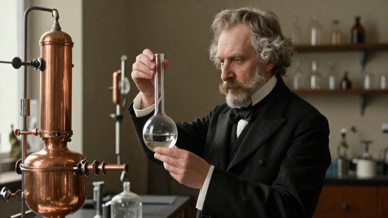Louis Pasteur: Aportes y contribuciones a la microbiología 7 Pasteur estudia la fermentación en un laboratorio histórico