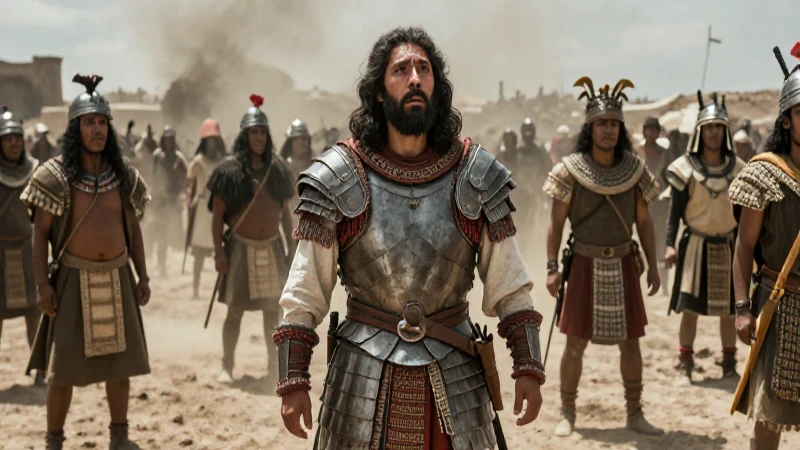 Conquistador aterrado aztecas en Mesoamérica