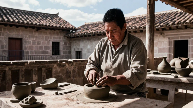 Maxica: Descubre su interesante mundo y sorprendentes usos 4 Artesano oaxaqueño crea arte en un taller histórico