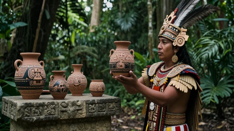 Vasijas mayas, arte ceremonial de la antigua civilización