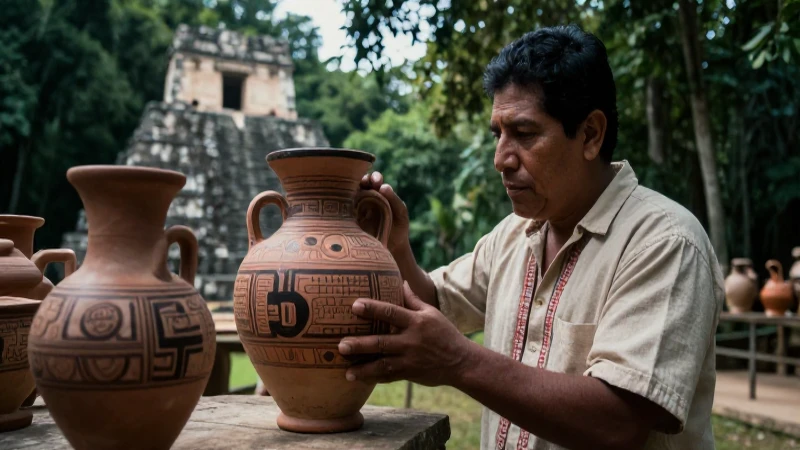 Estudio de vasijas mayas en Tikal